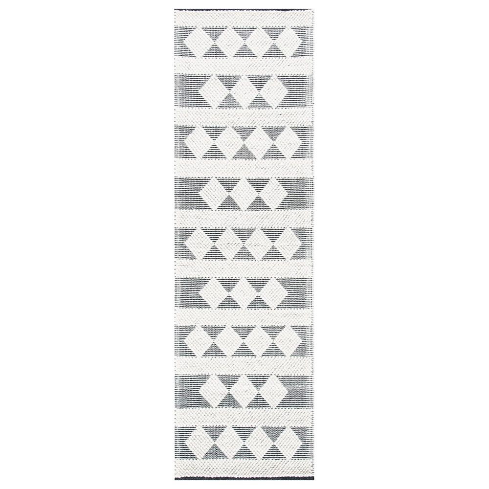 Safavieh Natura NAT481A 2"3" x 8" Ivory and Black Runner, , large