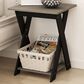HOMLUX End Table in French Oak and Black, , large
