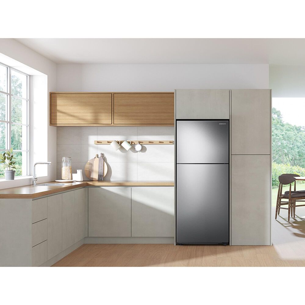 Samsung 15.6 Cu. Ft. Top Freezer Refrigerator with All-Around Cooling in Stainless Steel, , large