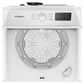 WHIRLPOOL 4.3 Cu. Ft. Top Load Impeller Washer and 7.0 Cu. Ft. Electric Front Load Dryer Laundry Pair in White, , large