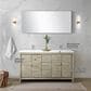 Lexora Home Lafarre 60" Double Bathroom Vanity in Rustic Acacia with 2 cm White Quartz Top and Rectangular Sinks, , large