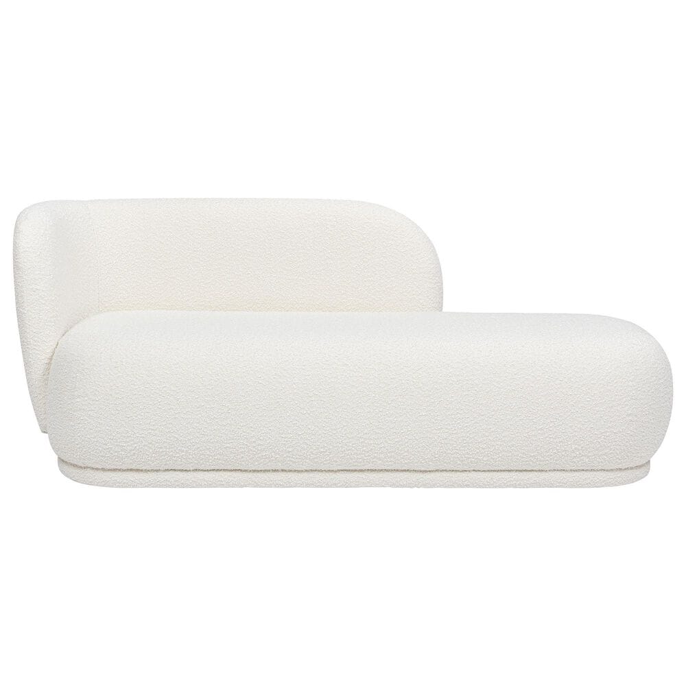 Jennifer Taylor Home Aire Right Arm Facing Chaise Lounge in Ivory White, , large