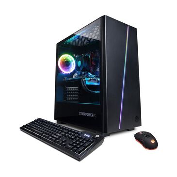 CyberpowerPC Gamer Master Black Gaming Desktop AMD Ryzen 5 7600X 16GB RAM 1TB SSD, AMD Radeon RX 6600 XT, , large