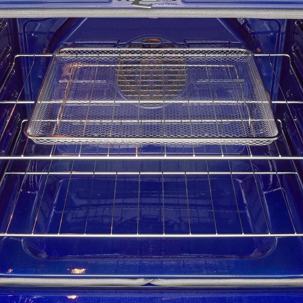 LG 2-Piece Kitchen Package with 6.3 Cu. Ft. Smart Freestanding Gas Range and 2.1 Cu. Ft. Smart Over-the-Range Microwave in Black Stainless Steel, , large