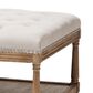 Baxton Studio Carlotta Rectangle Ottoman in Beige, , large