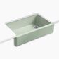 Kohler Whitehaven 35.75" Single Bowl Farmhouse Kitchen Sink in Aspen Green, , large