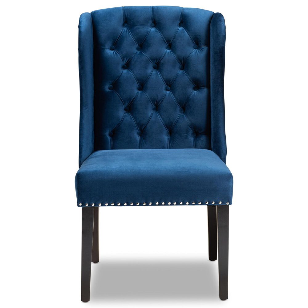 Baxton Studio Lamont Side Chair in Dark Brown, , large