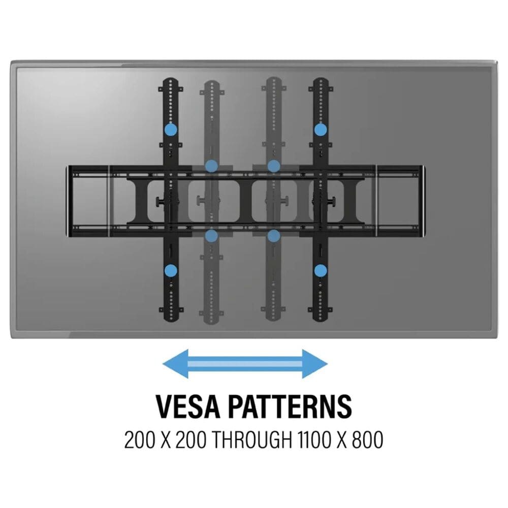 Tilting TV Wall Mount for 65" - 140" TVs with HDMI Cable in Black and Gray PowerMax 8 AC Outlet Surge Protector, , large