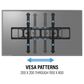 Tilting TV Wall Mount for 65" - 140" TVs with HDMI Cable in Black and Gray PowerMax 8 AC Outlet Surge Protector, , large