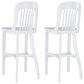 Linon Home Decor Maylen Bar Stool in Lustrous White (Set of 2), , large
