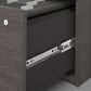 Bestar Logan U-Shaped Desk in Bark Gray, , large