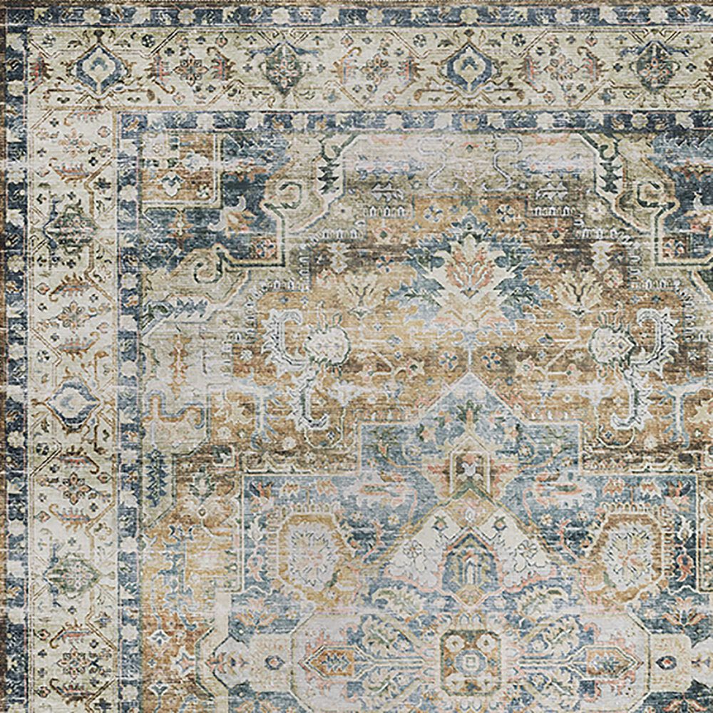 Oriental Weavers Charleston Border 2&#39; x 3&#39; Blue Area Rug, , large