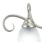 Vaxcel Bella 2-Light Bathroom Vanity Fixture in Brushed Nickel, , large