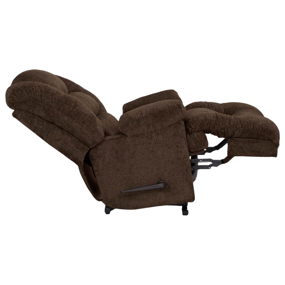 Moore Furniture Everest Oversized Manual Rocker Recliner in Nucleus Fudge, , large