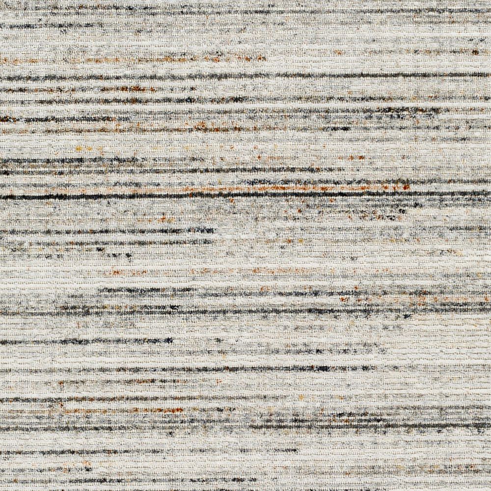 Surya Hollister HOL-2300 2&#39; x 3&#39; Silver Gray, Light Gray, Medium Gray, Charcoal, Brick Red Area Rug, , large
