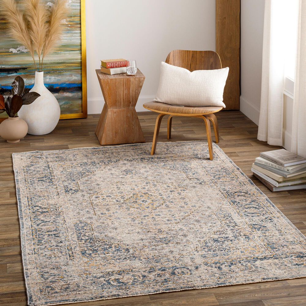 Surya Aspendos 10&#39; x 13&#39;11&quot; Black, Charcoal, Cream, Dark Blue, Denim, Gray, Light Beige, Mustard, Taupe and Wheat Area Rug, , large