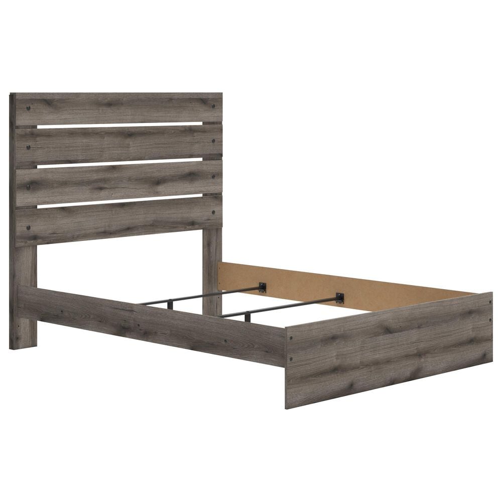 Graystorm Queen Panel Bed - Brown Gray Graystorm Queen Panel Bed - Brown Gray