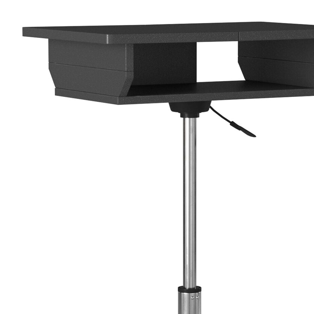Rta Products Llc Folding Table Laptop Cart in Graphite and Chrome, , large