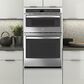 GE Profile 27" Built-In Combination Convection Microwave and Convection Wall Oven in Stainless Steel, , large