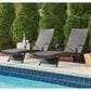 Ashley Kantana Patio Chaise Lounge in Brown (Set of 2), , large