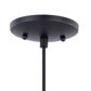 Vaxcel Milano 1-Light Mini Pendant with Amber Fog Shade in Oil Rubbed Bronze, , large