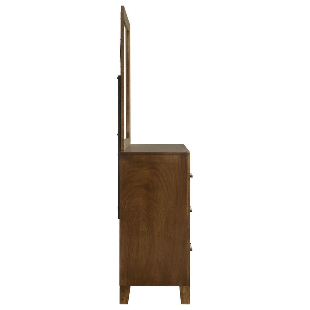 New Heritage Ballard 4 Piece Wood Queen Panel Bedroom Set in Walnut, , large