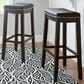 Linon Home Decor Claridge Bar Stool in Black (Set of 2), , large