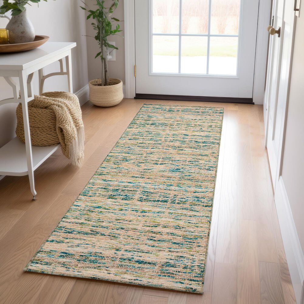 Dalyn Rug Company Sahara 2&#39;3&quot; x 7&#39;6&quot; Teal Runner, , large