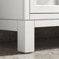 Kohler Quo 60" Double Bathroom Vanity in White with 3 cm Pure White Quartz Top and Oval Sinks, , large