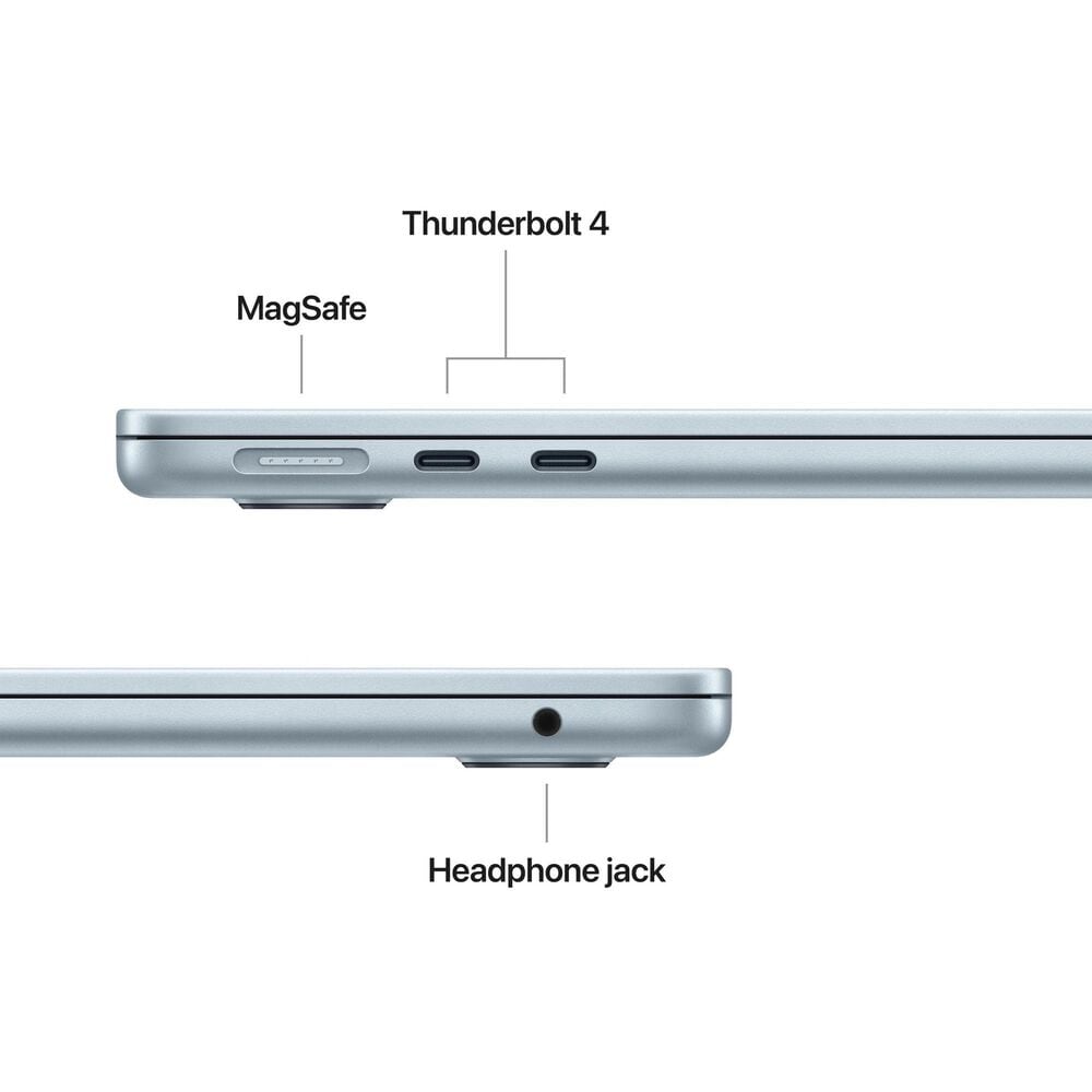 Apple 13" MacBook Air | Apple M5 Chip - 10-core CPU and 10-core GPU - 16GB RAM - 1TB SSD in Sky Blue with 3-Year AppleCare+, , large