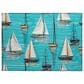 Dalyn Rug Company Harbor 2"6" x 3"10" Teal Indoor/Outdoor Area Rug, , large