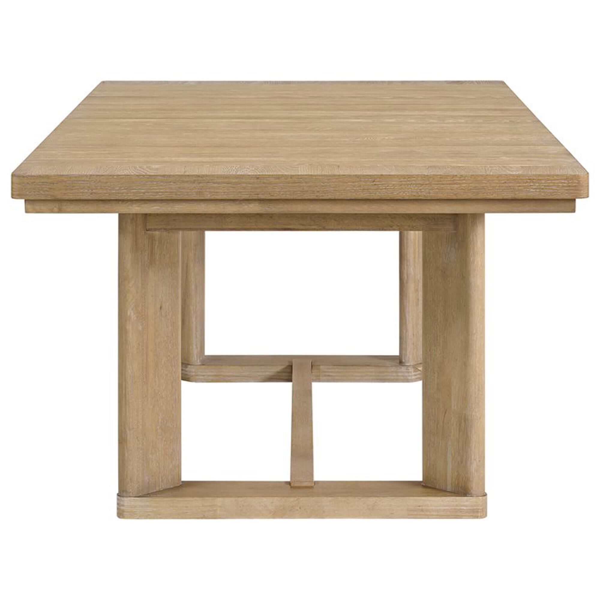 Emerald Home Furnishings Pacific Grove Trestle Dining Table in