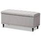 Baxton Studio Kaylee Storage Ottoman Bench in Grayish Beige, , large
