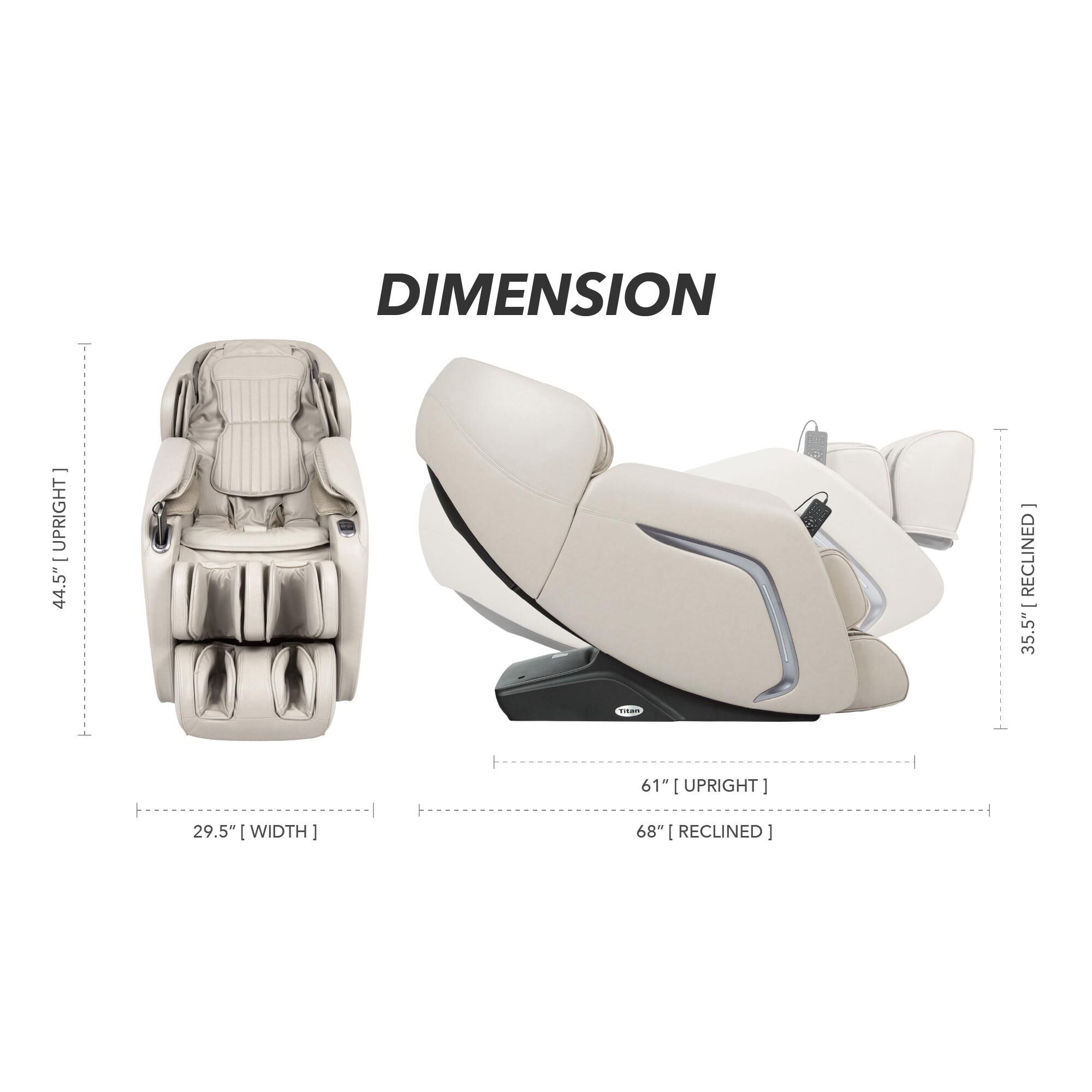 Osaki Titan Pro Cosmo Zero Gravity Massage Chair in Taupe