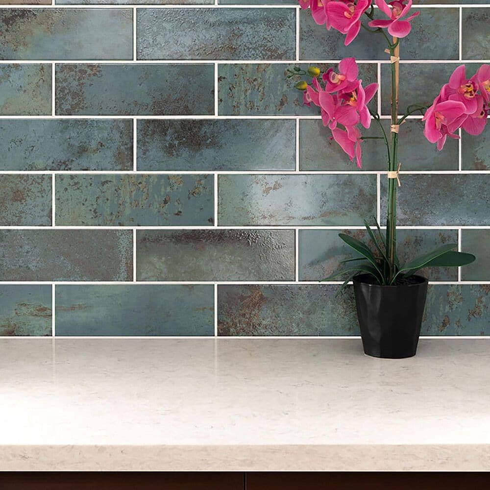 MS International Marza Aqua 4&quot; x 12&quot; Porcelain Tile, , large