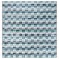 Safavieh Montauk Geometric 6" Square Turquoise and Multicolor Area Rug, , large