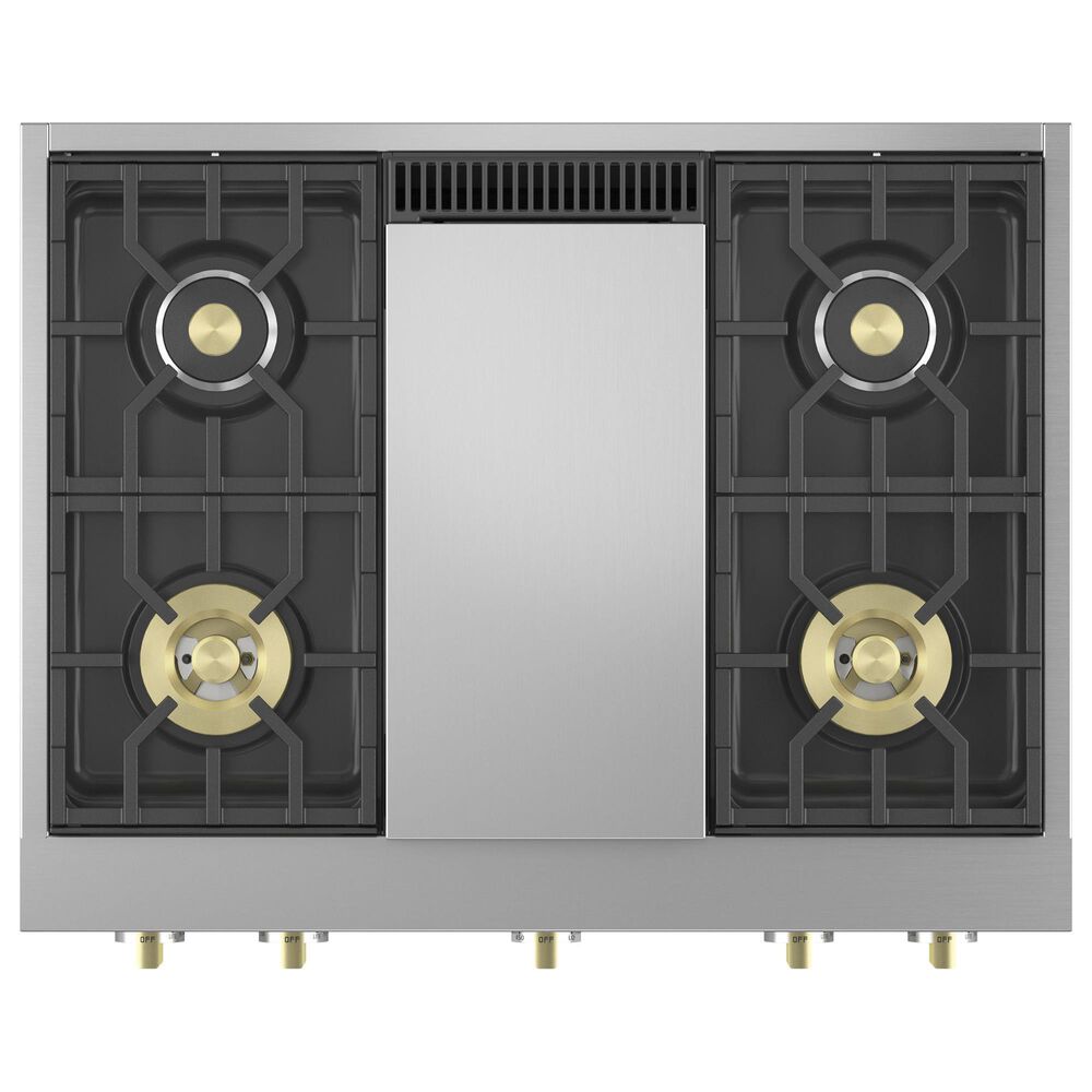 Monogram 36&quot; Professional Gas Rangetop with 4 Burners and Griddle in Stainless Steel, , large