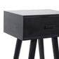 Maple and Jade End Table with Drawer in Black, , large