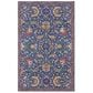 Momeni Ibiza IBI-03 5" x 8" Blue Area Rug, , large
