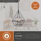Vaxcel Bartlett 4-Light Pendant in Oil Rubbed Bronze and Satin Nickel, , large