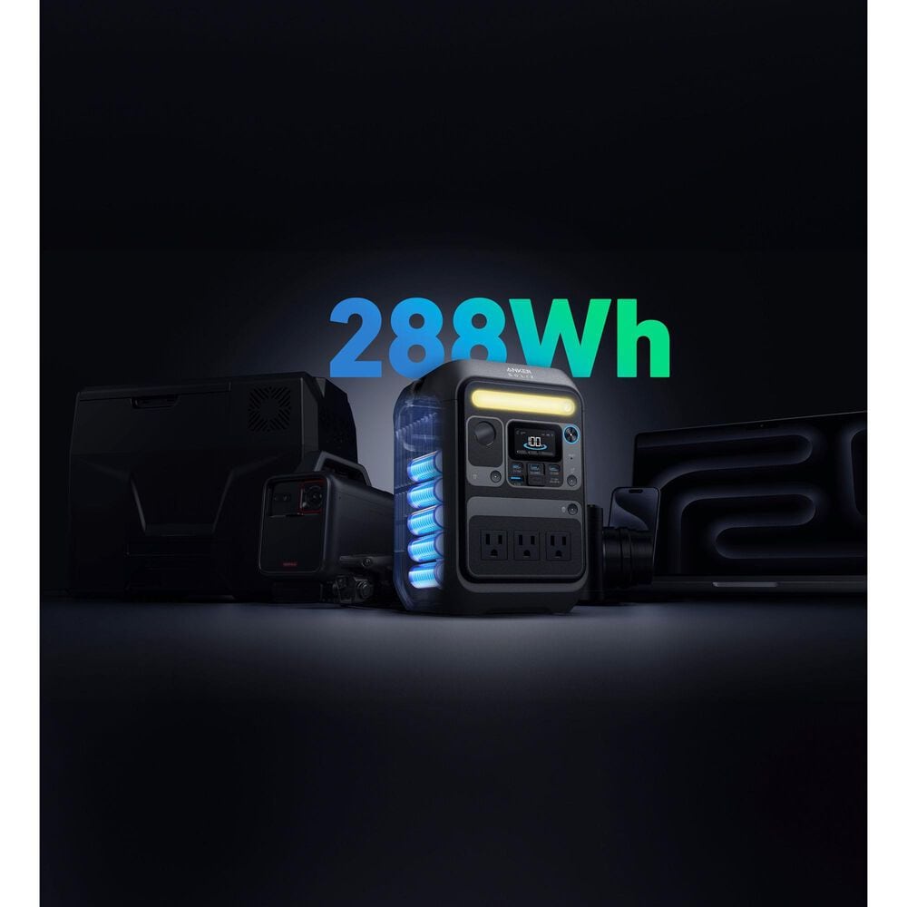 Anker Solix C300X Portable Power Station in Black, , large