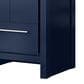 Lexora Home Lafarre 24" Single Bathroom Vanity in Navy Blue with 2 cm White Quartz Top and Rectangular Sink, , large