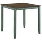 Furniture of America Jamal 5-Piece Counter Height Dining Set in Oak/Antique Green, , large