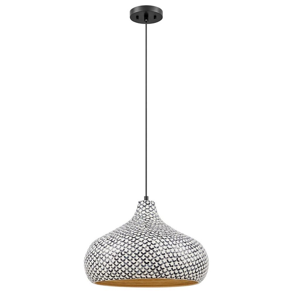 Savoy House Jade 1-Light Pendant in Black, , large
