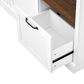 GigaCloud 3-in-1 Hall Tree with 2 Drawers and Seat Bench in White, , large