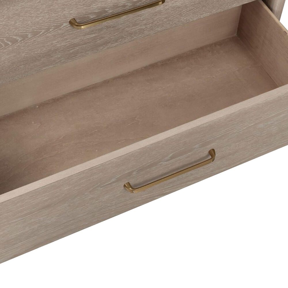 Urban Home Gardenia 5-Drawer Oak Wood Chest in Chai, , large