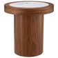 Eichholtz Presedio Side Table in Walnut and Bianco Lilac, , large