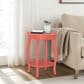 Linon Home Decor Aura Round Side Table in Coral, , large