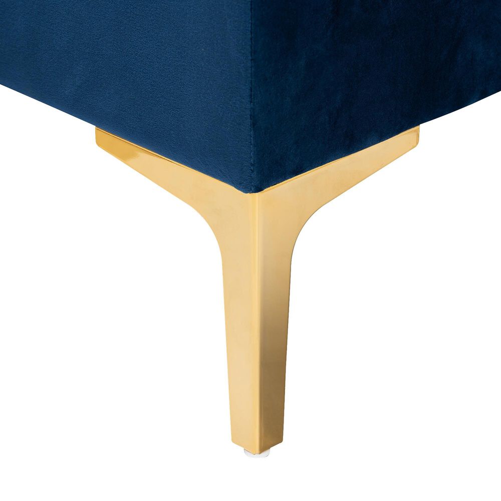 Baxton Studio Valere Storage Ottoman in Navy Blue, , large