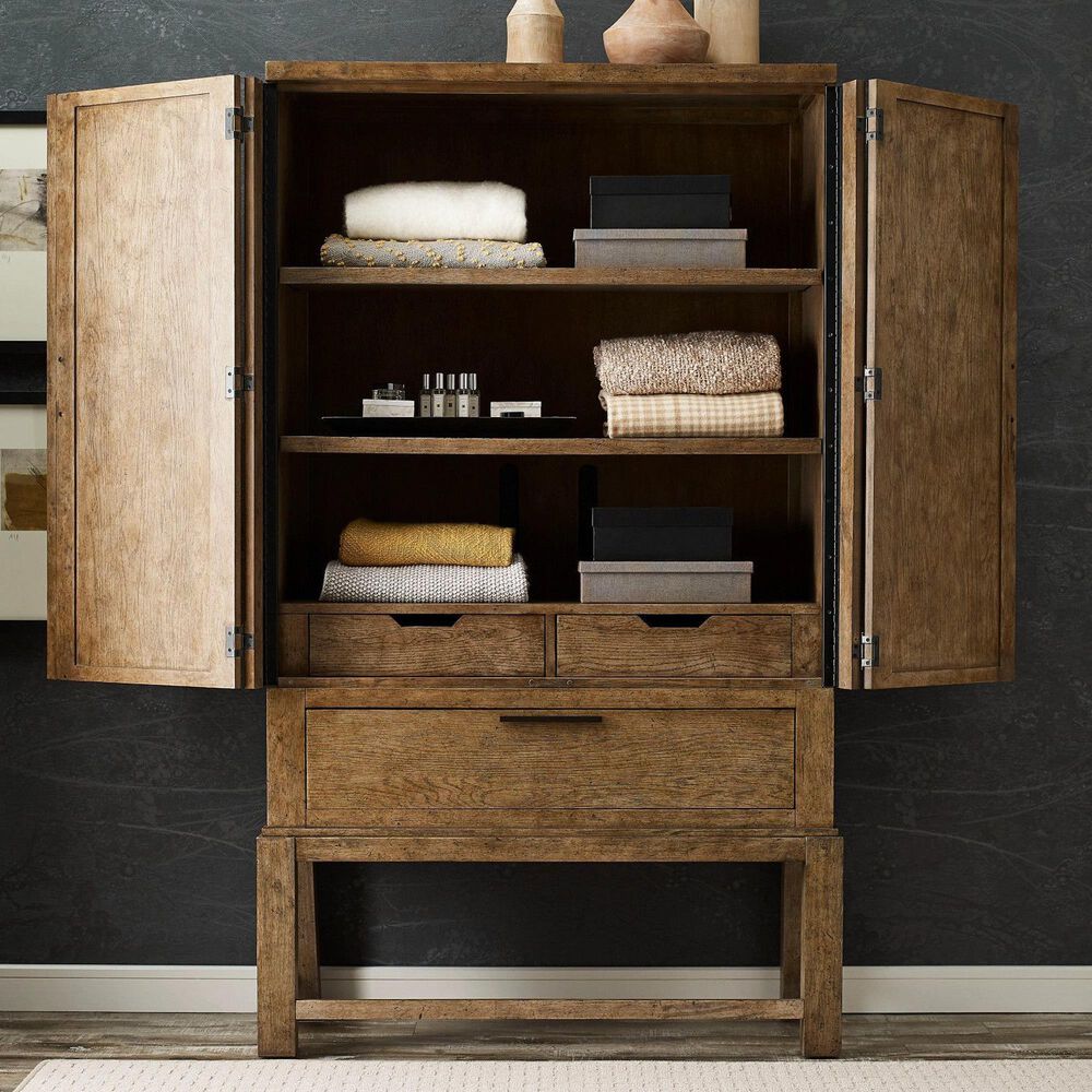 American Drew Skyline Brook Armoire in Smoke Gray, , large